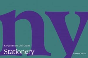 Kenyon Brand User Guide II: Stationery