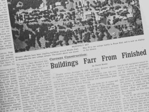 Collegian article about Farr Hall