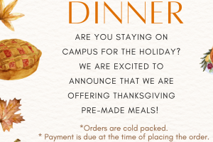 Thanksgiving Dinner advertising poster