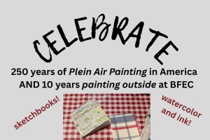Celebrate plein air painting poster