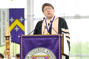 Doc Locke sings during the Baccalaureate ceremony