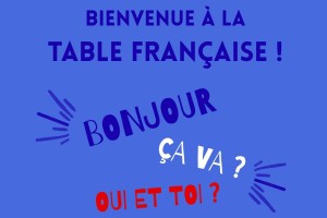 French table poster