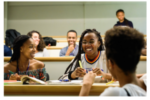 Students in a classroom