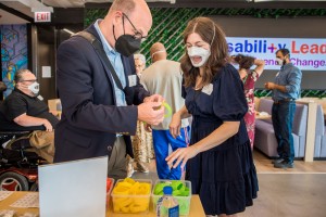 Emily Blum '96 at a Disability Lead event