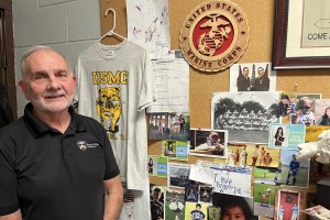  Manager of Facilities Services Gary Sweeney served in the U.S. Marines for 21 years.
