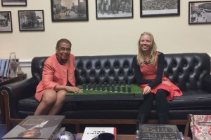 Raya Kenney and Del. Eleanor Holmes Norton. Credit Raya Kenney