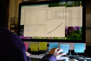 Student at a computer