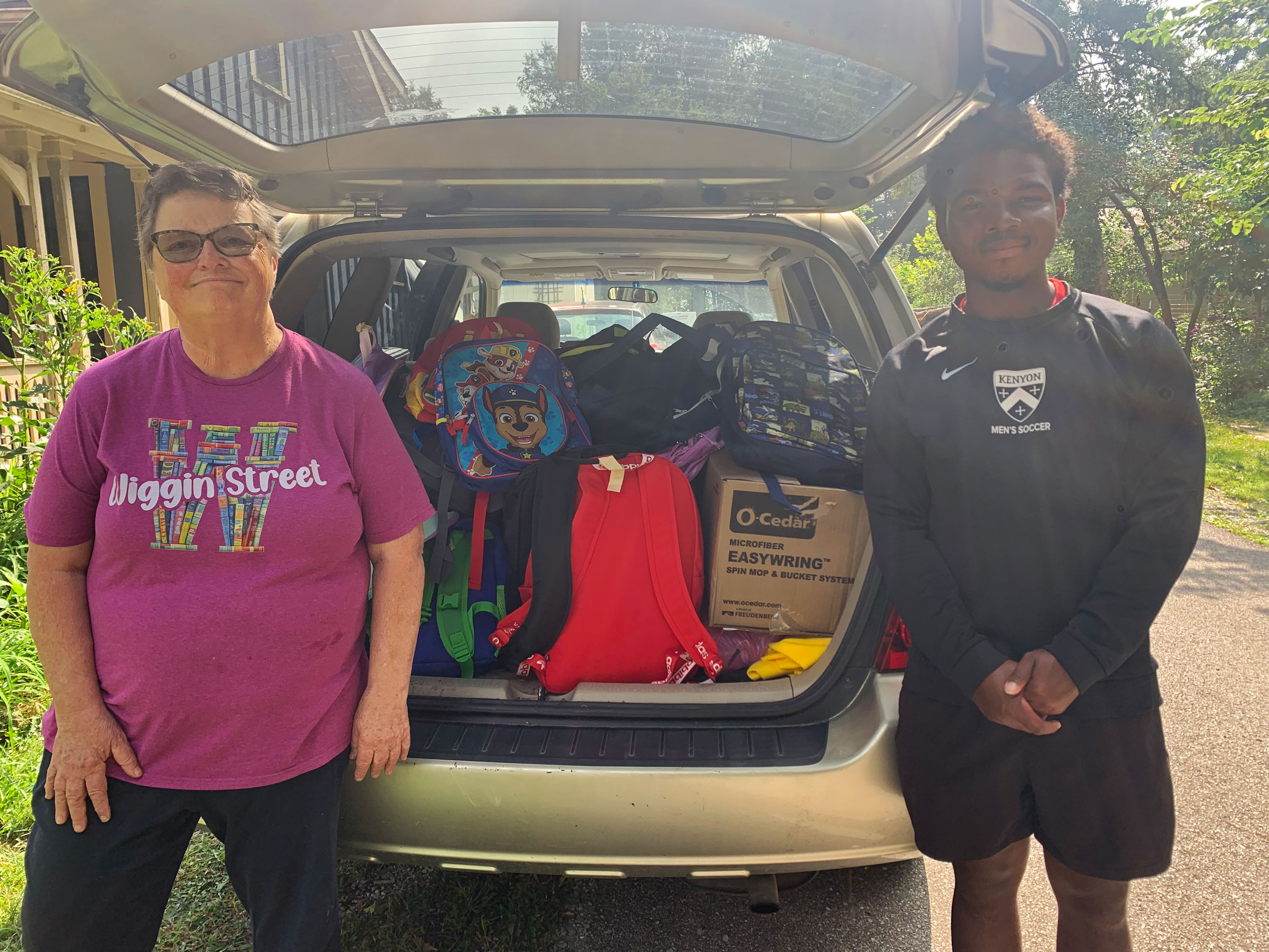 Car full of supplies