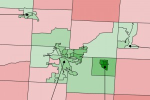 County tax levy map