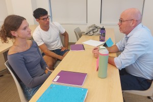 Students meet with faculty