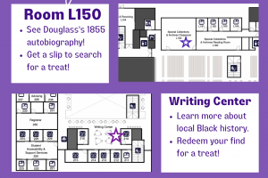 A photo of the map of activities for Douglass Day 2023