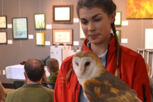 Student with bird