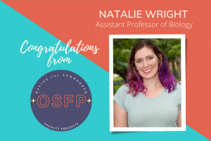 Congratulations to Natalie Wright