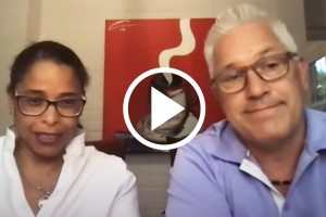Two parents in the video
