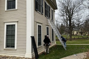 Window Shutter Installation at Lentz House