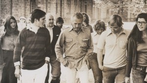 Paul Newman and students