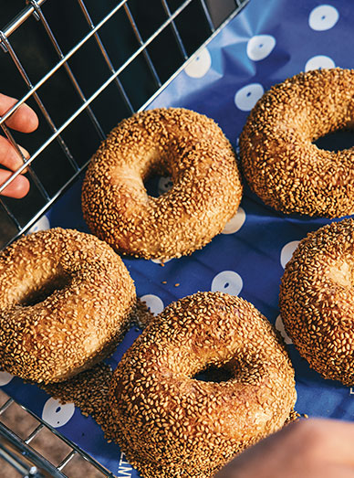 Basket of bagels