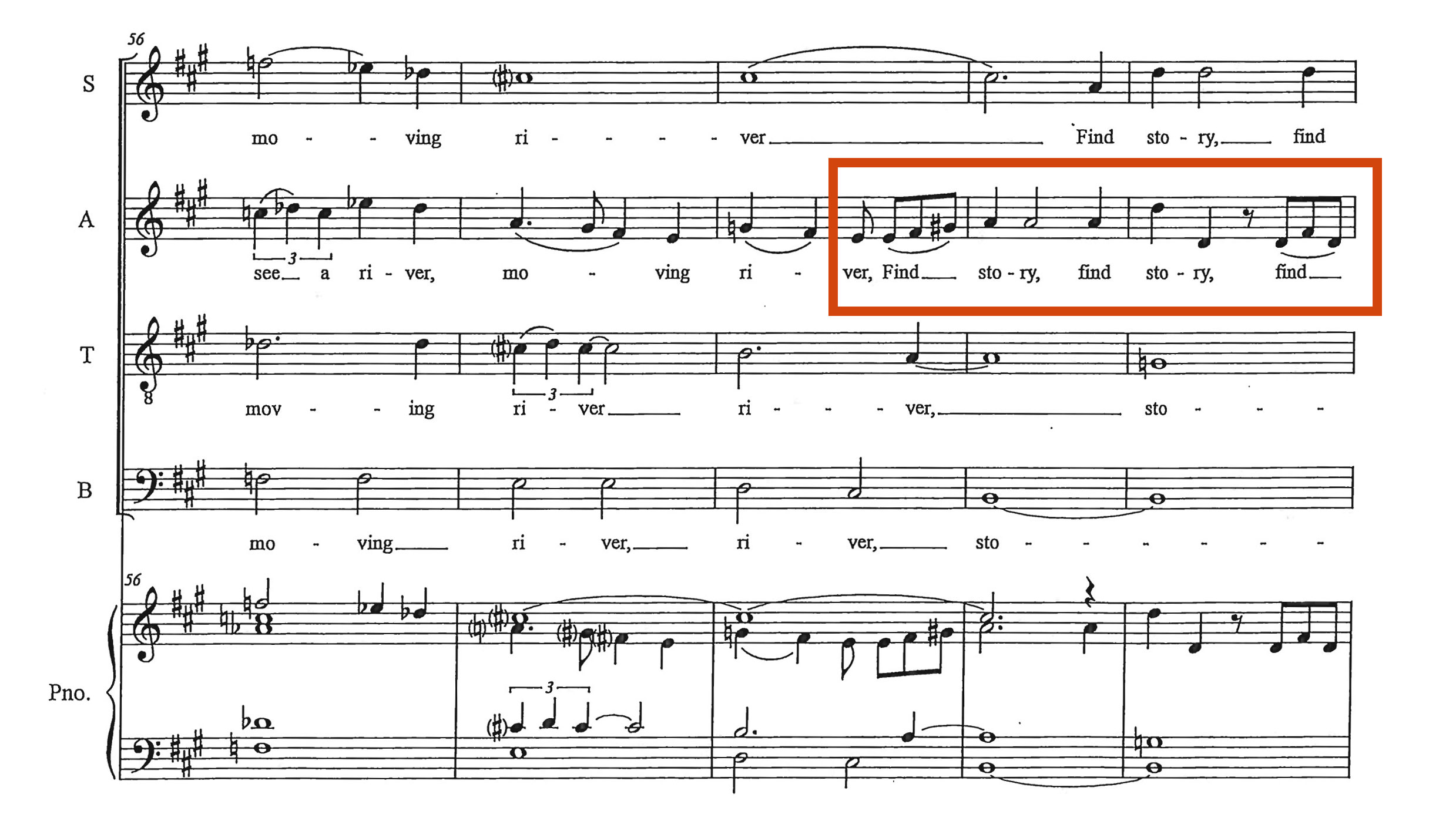 Song with lyrics highlighted: Find story, find story, find