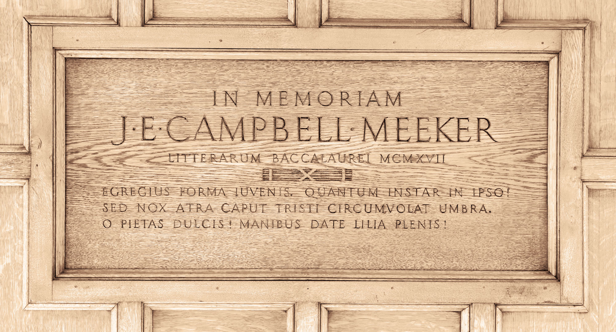 In Memoriam inscription