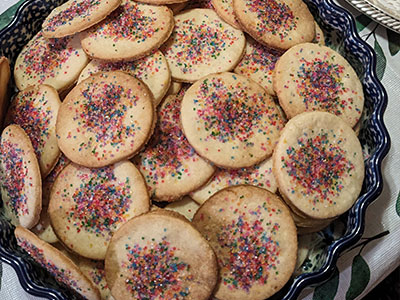 Egg yolk sugar cookies
