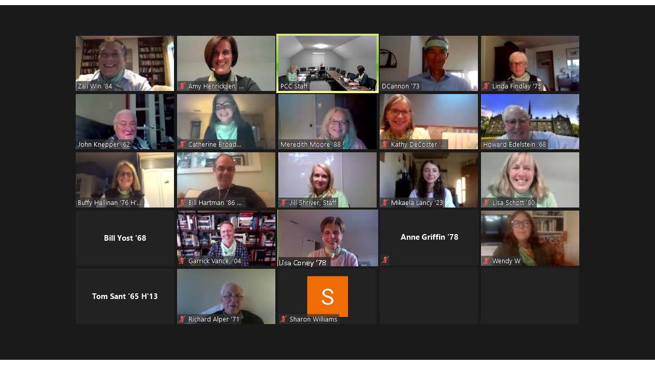 Screen capture of Zoom meeting